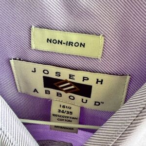 Joseph Abboud Men's Lavender Non-Iron Dress Shirt